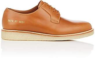 Common Projects Women's Wedge-Sole Leather Oxfords - Lt. brown