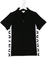 Thumbnail for your product : DKNY TEEN logo side stripe polo shirt