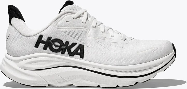 Hoka One One Men's Clifton 10 1162030-WBLC Sneakers White Black Running Shoes