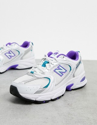 New Balance 530 mesh trainers in white and lilac - ShopStyle Sneakers &  Athletic Shoes