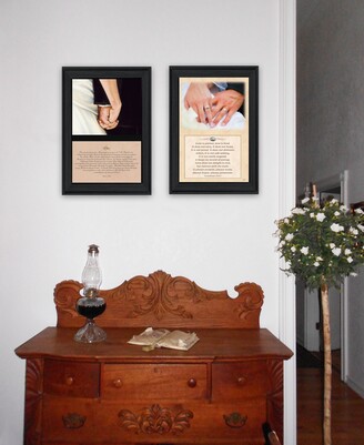 Trendy Décor 4U Marriage Collection By B. Mohr and J. Spivey, Printed Wall Art, Ready to hang, Black Frame, 20" x 14"