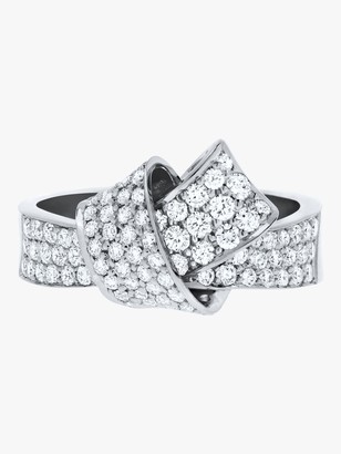 Carelle Knot Pave Diamond Ring