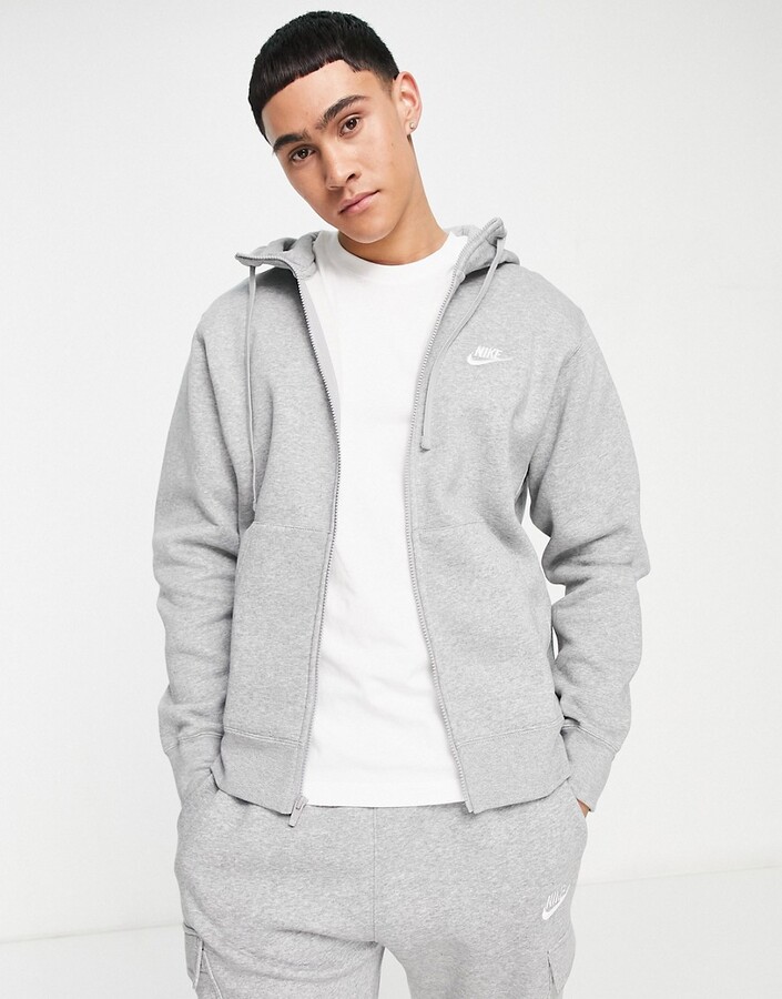 Grey Nike Zip Hoodie | Shop The Largest Collection | ShopStyle Australia
