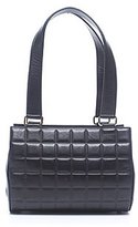 Thumbnail for your product : Chanel Pre-Owned Black Lambskin Small Chocolate Bar Barrel Bag