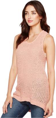 Vince Camuto Novelty Textured Stitch Sweater Tank Top