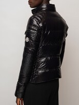 Thumbnail for your product : Moncler Sangatte Biker Nylon Down Jacket