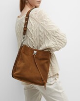 Thumbnail for your product : Rebecca Minkoff Darren Studded Suede Shoulder Bag