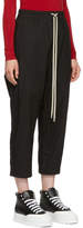 Thumbnail for your product : Rick Owens Black Cropped Lounge Pants