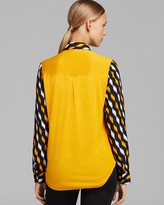 Thumbnail for your product : MICHAEL Michael Kors Woven Front Tie Top