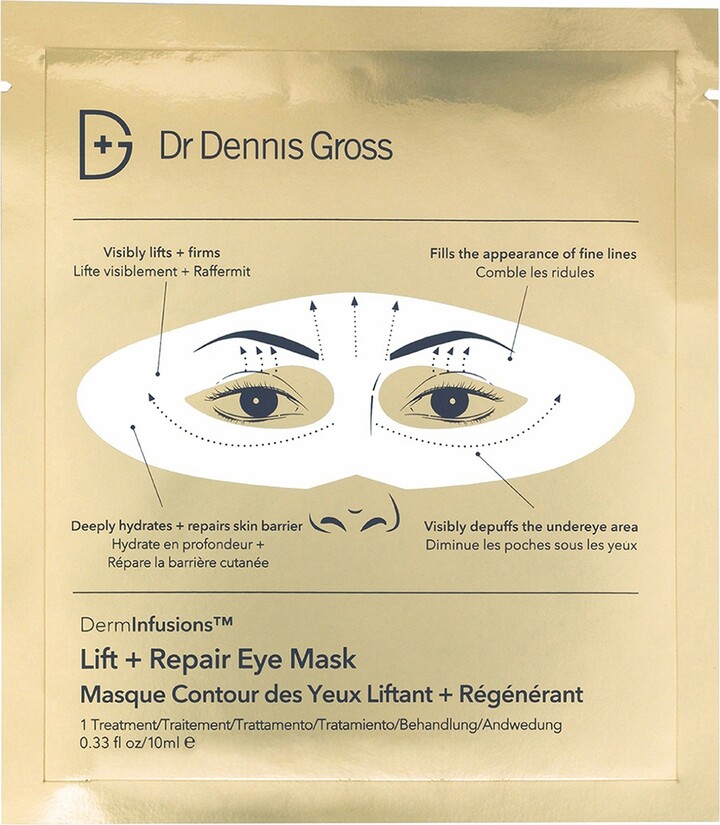 Dr. Dennis Gross Skincare DermInfusions Lift and Repair Eye Mask, 1 Treatment