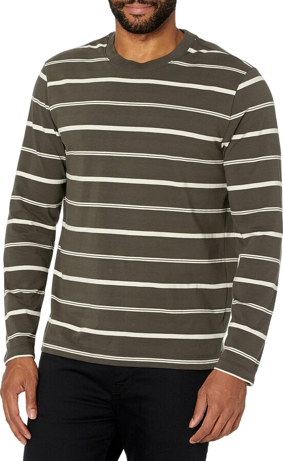 Club Monaco Men's Ls Thin Stripe Tee ShopStyle T-shirts
