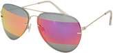 Thumbnail for your product : Topshop Womens Arnie Stripe Lens Pilot Sunglasses - Silver