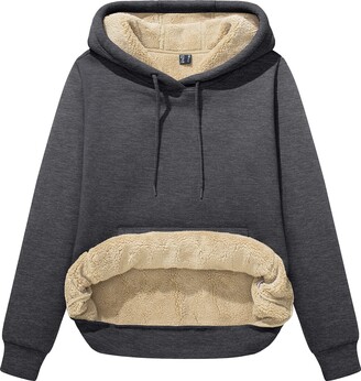 Buy SMENG Women's Oversized Half Zip Sweatshirts Long Sleeve Pullover 1/4  Zipper Collar Fleece Sweater Tops, 1-black, Small at