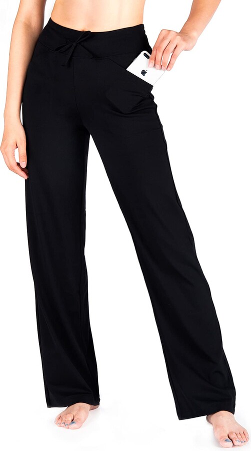Yogipace Women's Petite/Regular/Tall Straight Leg Loose Fit Yoga Pants