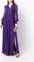 Thumbnail for your product : ZUHAIR MURAD bead-embellished V-neck evening gown