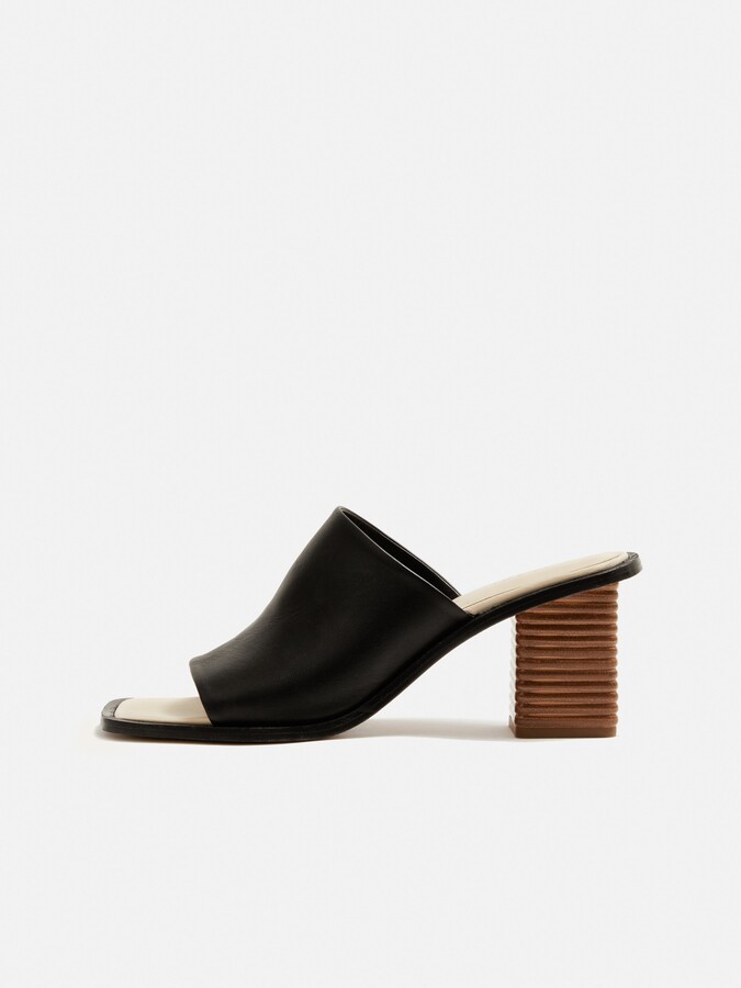 JigsawJigsaw Coop Stacked Heel Leather Mule ShopStyle