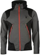 Thumbnail for your product : Spyder Mens Sanction Jacket Fleece Winter Chin Guard Hooded Full Zip Top