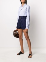 Thumbnail for your product : Patrizia Pepe Belted High-Waist Shorts