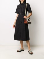 Thumbnail for your product : P.A.R.O.S.H. Belted Shirt Midi Dress