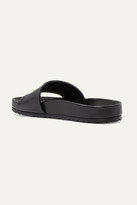Thumbnail for your product : Saint Laurent Jimmy Logo-embroidered Leather Slides - Black