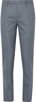 Paul Smith Blue Soho Houndstooth Wool Suit Trousers