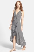 Thumbnail for your product : Ella Moss 'Mallory' Stripe Faux Wrap Dress