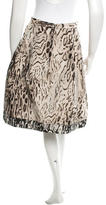 Thumbnail for your product : Carolina Herrera Patterned Midi Skirt