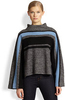 Thumbnail for your product : Tibi Striped Wool Cape