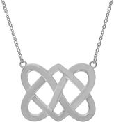 Thumbnail for your product : Celtic Sterling silver double heart necklace