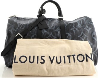 Louis Vuitton Keepall Bandouliere 50 Pastel Noir Black Duffle Weekend Travel  Bag