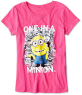 Thumbnail for your product : JCPenney DESPICABLE ME MINION MADE Despicable Me One In A Minion Tee - Girls 7-16
