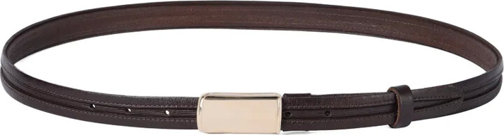 Brunello Cucinelli Box-Frame Calf Leather Belt