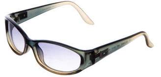 Gucci Gradient Narrow Sunglasses Green Gradient Narrow Sunglasses