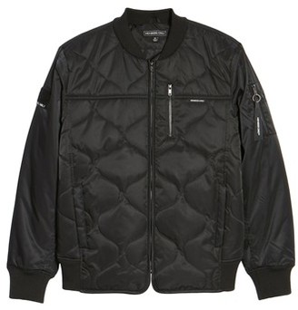Members Only Men's Quilted Bomber Jacket