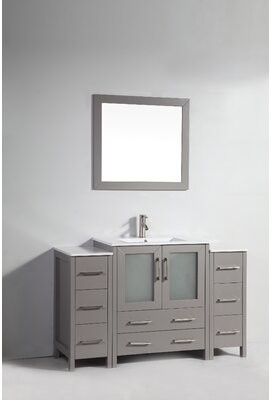 Wade Logan Karson 53 5 Single Bathroom, Karson 24 Single Bathroom Vanity Set With Mirror