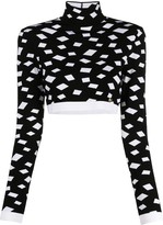 Thumbnail for your product : Balmain Geometric-Print Knitted Jumper