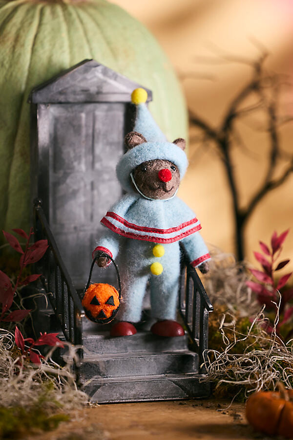 Halloween Clown Bear Felt Critter at Terrain