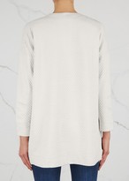 Thumbnail for your product : Eileen Fisher Cream Silk Blend Jersey Cardigan