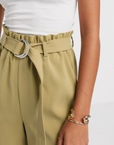Thumbnail for your product : Vero Moda belted city shorts in khaki