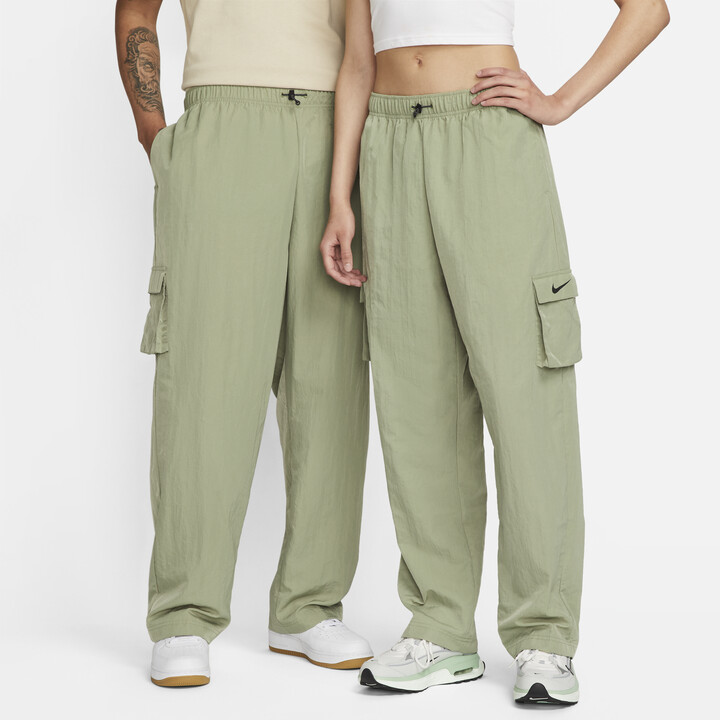 Nike Women's Sportswear Club Fleece Mid-Rise Jogger Pants in Green -  ShopStyle
