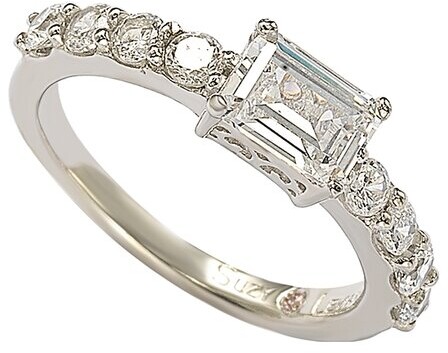 Suzy Levian Silver CZ Ring