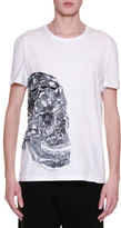 Thumbnail for your product : Alexander McQueen Butterfly-Skull Graphic T-Shirt, White