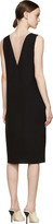 Thumbnail for your product : Lanvin Black & Dusty Pink Silk Crepe Shift Dress