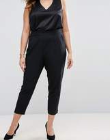 Thumbnail for your product : ASOS Curve High Waist Tapered Trouser