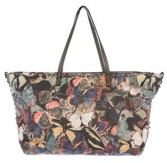 Valentino Rockstud Camubutterfly Tote