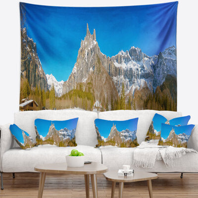 Polyester Sixt Fer a Cheval Panoramic View Tapestry with Hanging Accessories Included