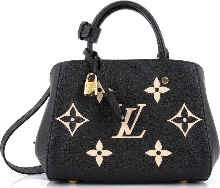 Louis Vuitton Montaigne BB in black empreinte leather now