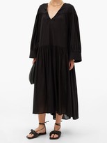 Thumbnail for your product : Totême Alassio Cotton-blend Voile Dress - Black
