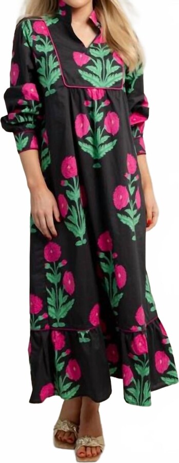 Jodifl Morgan Midi Dress In Black