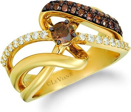 LeVian Movement 14K 0.91 ct. tw. Diamond Half-Eternity Ring